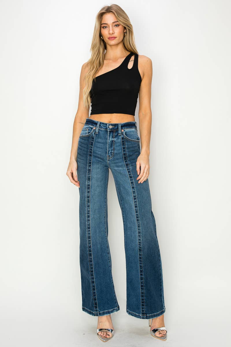 HIGH RISE RELAXED FLARE JEANS