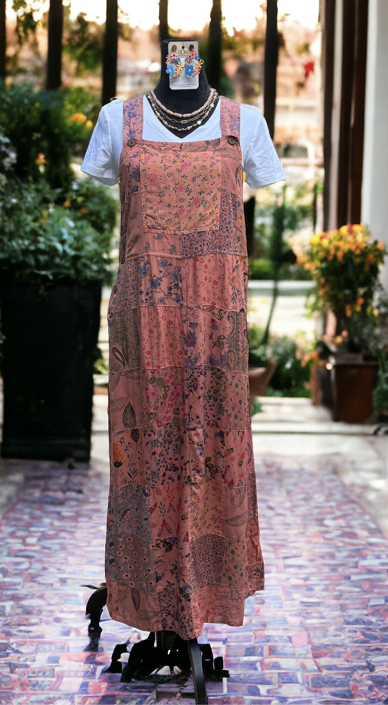 Rayon Sedona Patchwork Dress