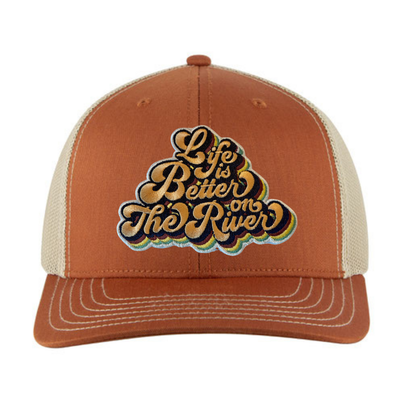 Trucker Hat- Life is Better on the River Patch