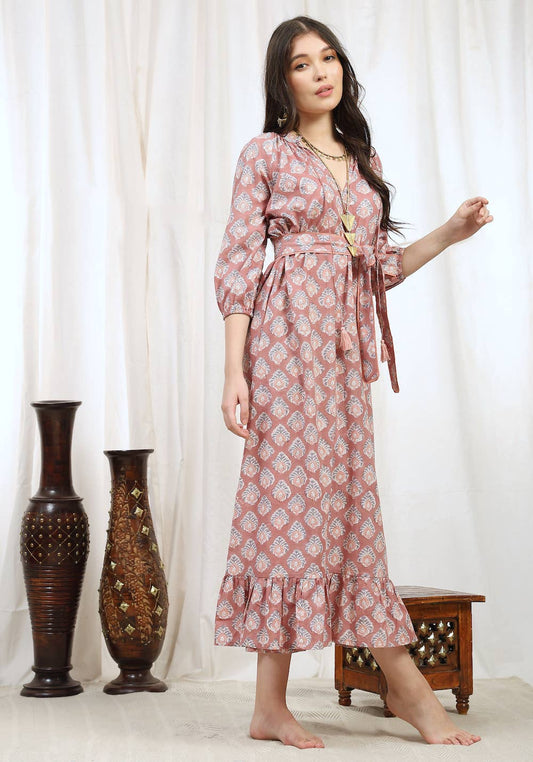 Block Printed Dress (Kaishori)