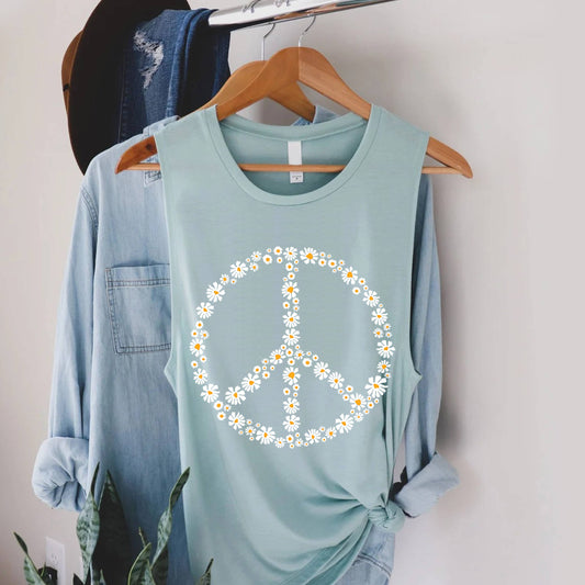 Peace Sleeveless Tank