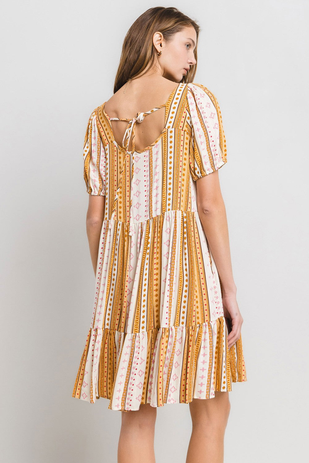 Golden Horizon Boho Dress