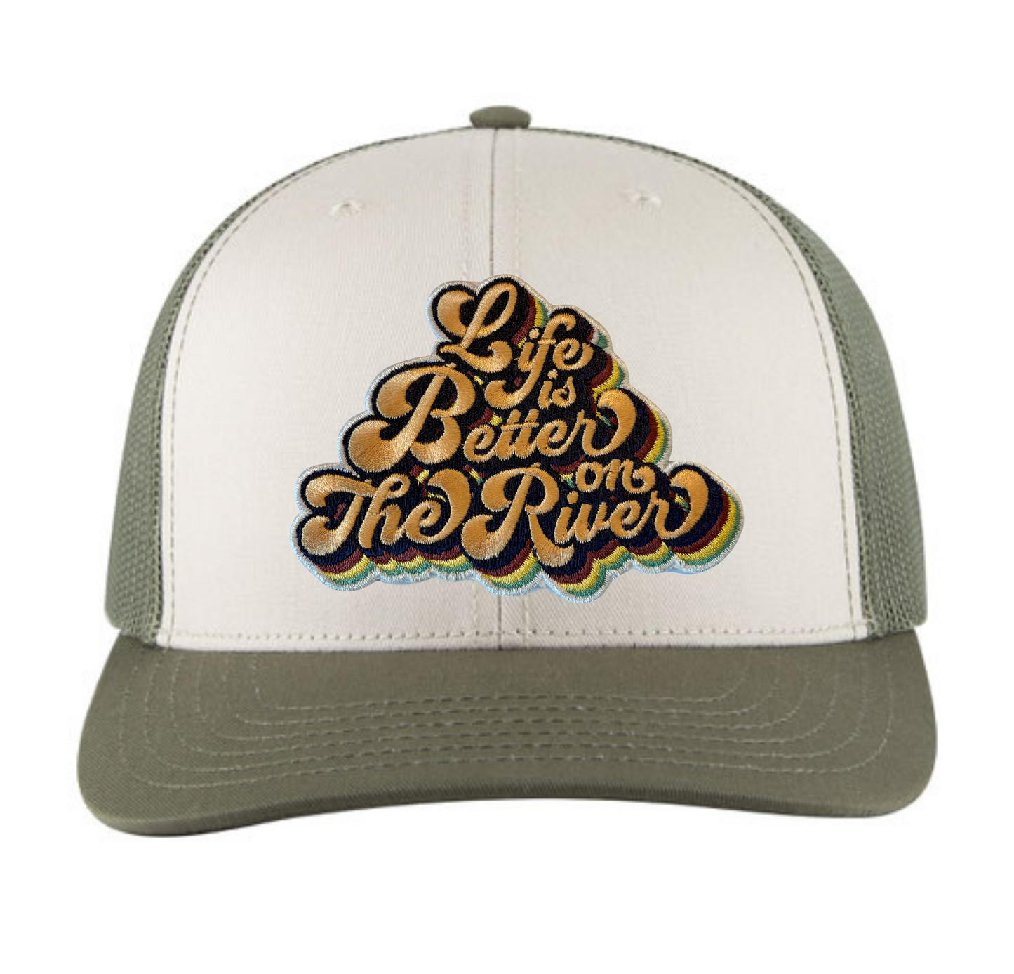 Trucker Hat- Life is Better on the River Patch